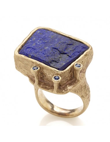 Bague Lapis-lazuli et saphirs 2 - 3 jours ouvrés.