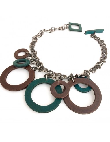 Collier 7 Cercles en cuir chez Cornerstreet bien 