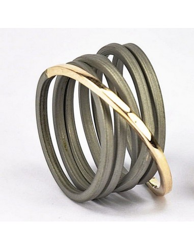 Bague Wire acier et or acheter en ligne