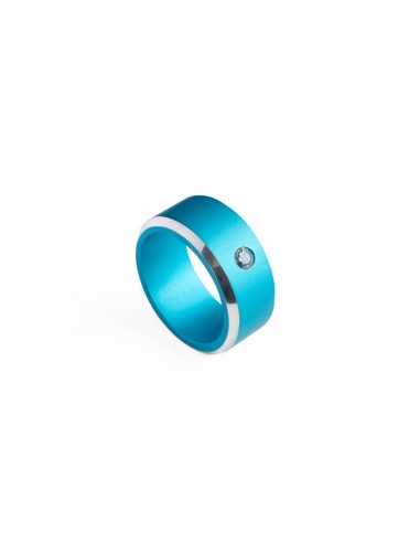 Bague H bleue Spinelle bleu de votre