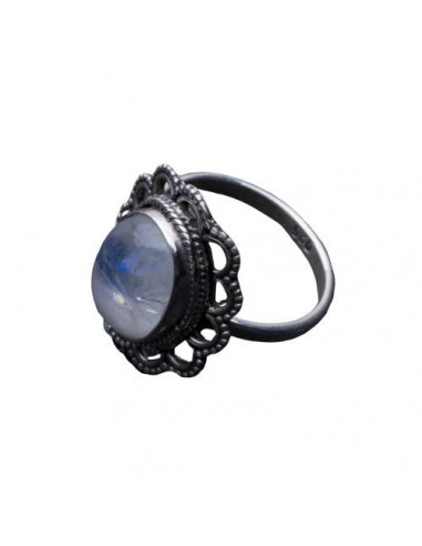 Bague Pierre de Lune Bleutée "Himalia" acheter