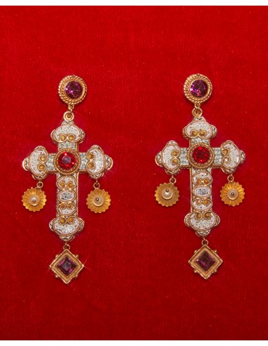 Boucles d'oreilles croix Dolce & Gabbana à louer pas cheres