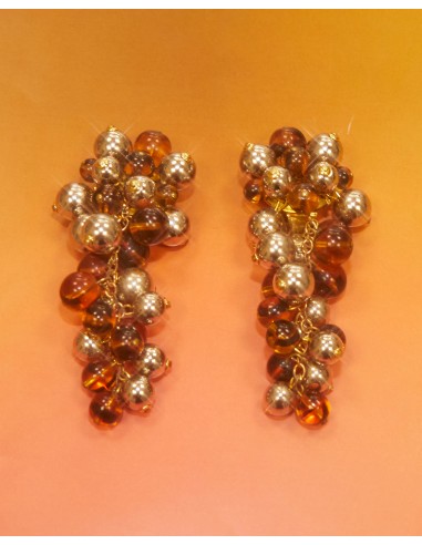 Boucles d'oreilles grappes marrons chez Cornerstreet bien 