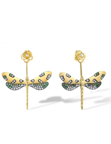 Boucles d'oreilles Papillon Vert NeoDesign (Or) soldes