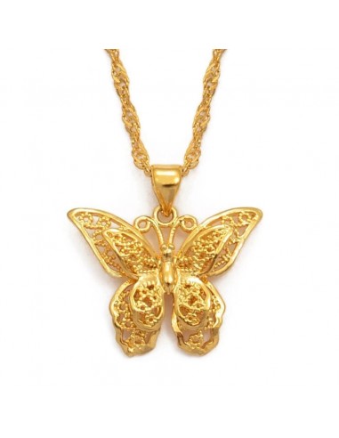 Collier Papillon  Oriental (Or) votre