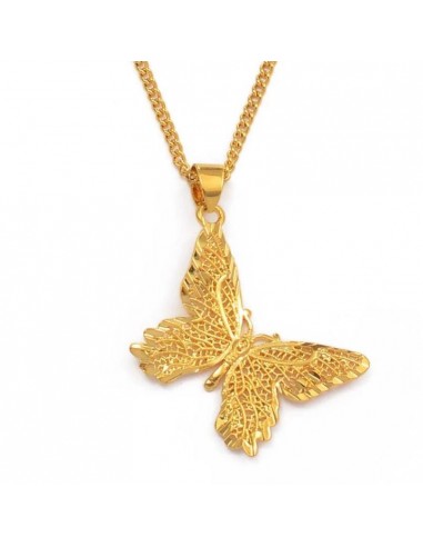 Collier Papillon  Feuille (Or) Profitez des Offres !