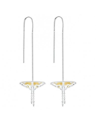 Boucles d'oreilles Papillon  Géométrique (Argent) pas cher